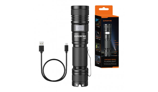 Flashlight Superfire A2, 650lm, USB