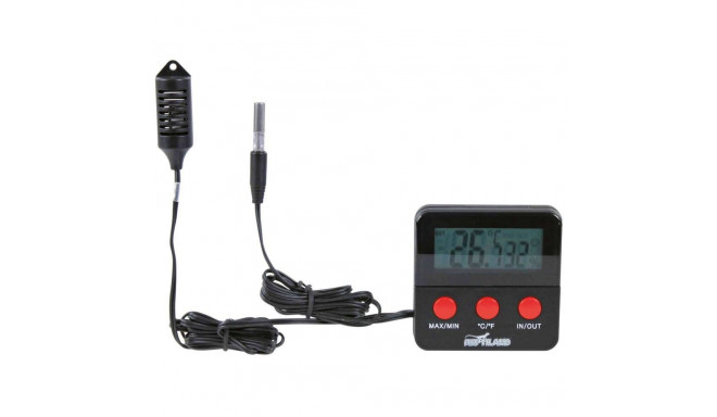 Digital thermo/hygrometer with remote sensor, 6 × 6 cm