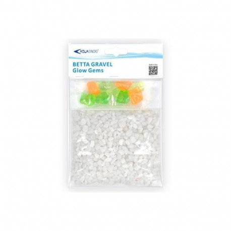 Colorful stones Betta, white 500g