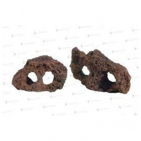 Aquarium stone lava with 2 holes, ES 122