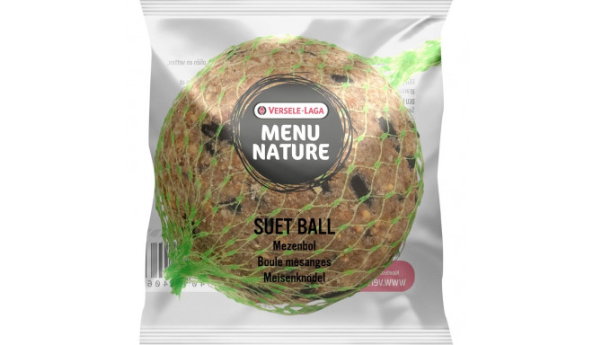 Menu Nature 1 suet ball (display 190)- winter fatty food for wild birds (with net, in plastic) 90g