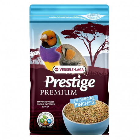 Premium tropical enriched seed mixture with extruded VAM-pellets 800g, for canaries, Prestige
