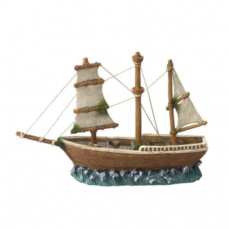 Aquarium decoration, sailor ship 2 23x6,5x15cm