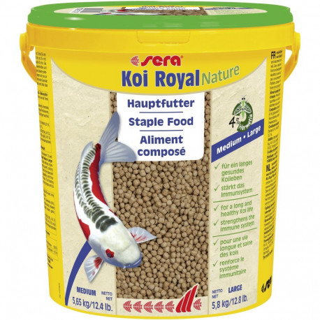 Complete feed Koi Royal Nature Large 21L/5.8kg, Sera