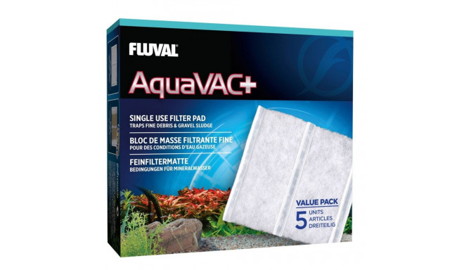 Aquarium filter Fluval Aqua Vac+ filter pad (5tk)