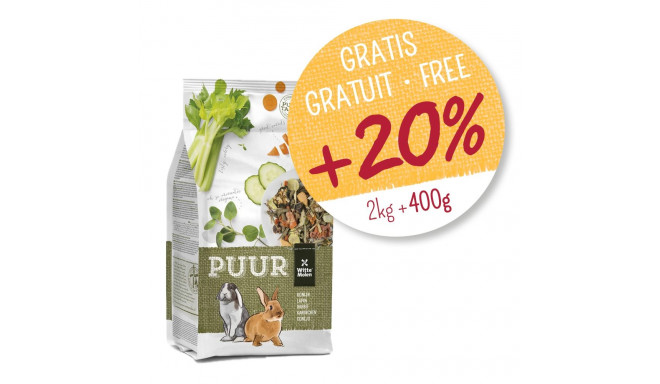 Complete feed PUUR Rabbit 2kg + 400g for rabbits