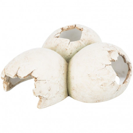 Terraariumi dekoor Koobas roomajatele, munad, polüester, 15 × 6 × 12 cm