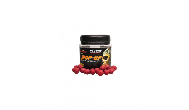 Groundbait TRAPER Plaukiojantis Boilies Braškinis 12mm 50g