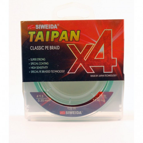 Nöör SWD Taipan Classic PE X4 0.20mm 135m 11.40kg light green