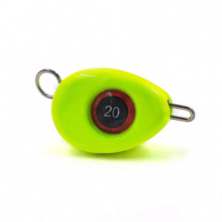 Jig sinker FH, 14 g, yellow, 3 pcs, Merganser