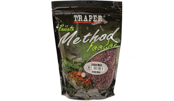 Groundbait TRAPER Method Feeder Granulės Fish Mix 4mm 500g