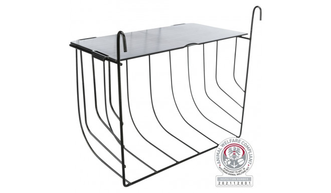 Heinasõim kaanega, rippuv, metall, 20 x 18 x 12 cm, must