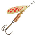Spinner MEPPS COMET-4 8,0g gold/red dots