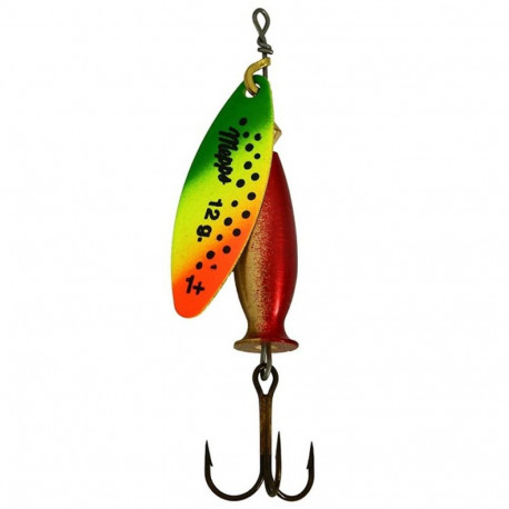 Spinner MEPPS AGLIA LONG HEAVY-1+ 12g tiger/gold/red