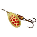 Spinner MEPPS AGLIA DECOREE-3 6,5g gold/red dots