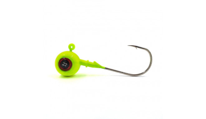 Jigipea, 3D Eyes, 18 g, kollane, konks Gamakatsu 3/0, 2 tk, Merganser