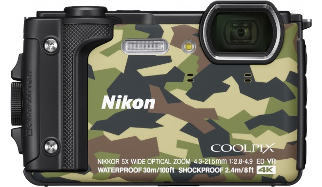 Nikon Coolpix W300 Holiday Kit, kamuflāžas