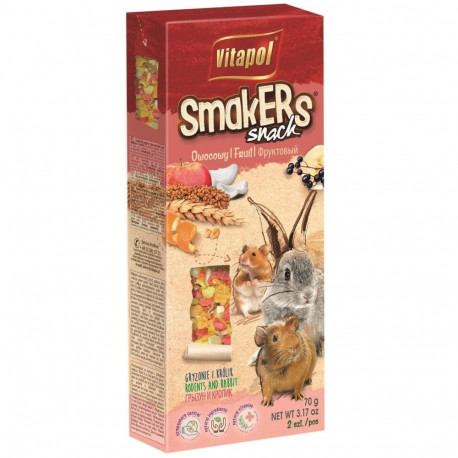 Treat for rodents and rabbits SMAKERS fruit 2pcs 90g