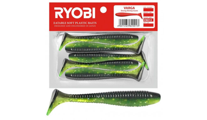 Soft lure Scented Ryobi Varga 75mm CN012 5pcs