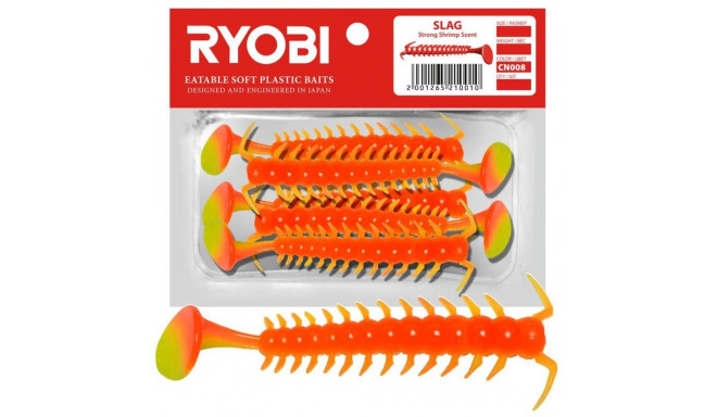 Soft lure Scented Ryobi Slag 71mm CN008 5pcs