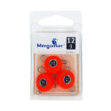Jig sinker FB, 12 g, punane, 3 tk, Merganser