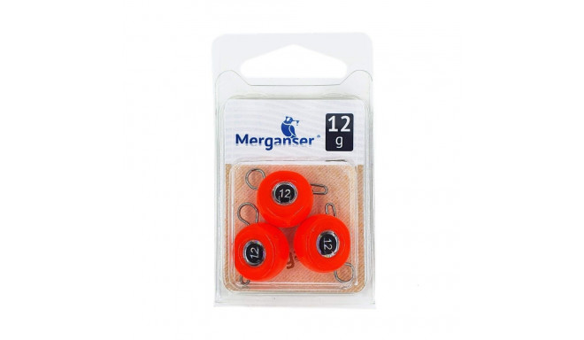 Jig sinker FB, 12 g, red, 3 pcs, Merganser