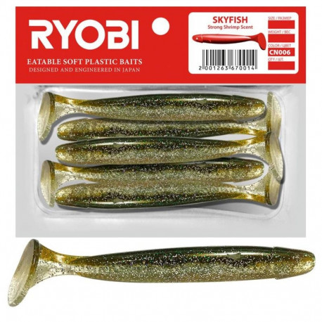 Soft lure Scented Ryobi Skyfish 71mm CN006 5pcs