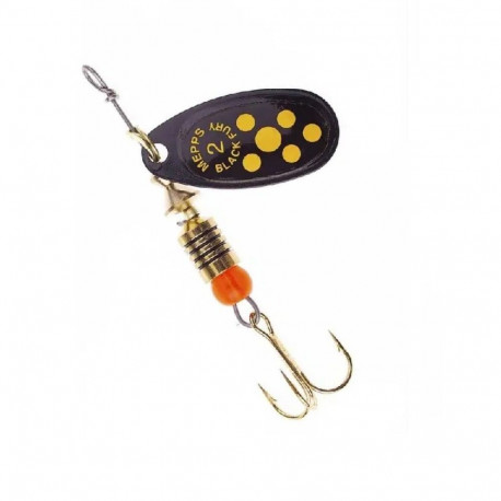 Spinner BLACK FURY-2 4,5g black/yellow dots