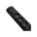 QOLTEC Surge protector Quick Switch 5 sockets 3m black