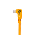 TetherPro USB-C to USB-C 9.4m Right Angle | Orange