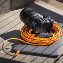 TetherPro USB-C to USB-C 9.4m Right Angle | Orange