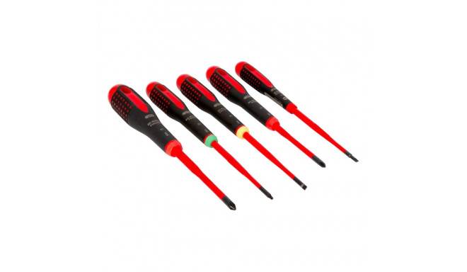 ERGO™ Slim VDE Insulated Slotted, Phillips and Torx® Screwdriver Set with 3-Component Handle - 5 pcs