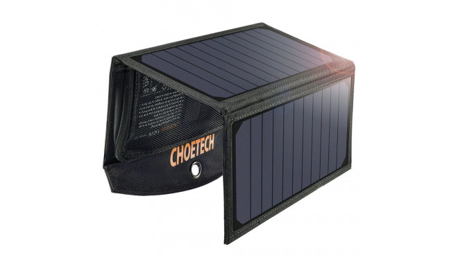 Choetech SC001 solar foldable charger 19W 2x USB-A - black