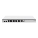 MikroTik | Cloud Router Switch with RouterOS L5 license | 518-16XS-2XQ-RM | Rackmountable | SFP port