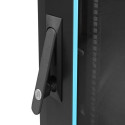 Qoltec 54518 19" RACK cabinet | 15U | 600 x 855 x 600 | Tempered glass door