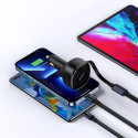 Baseus car charger Enjoyment Retractable 2w1 30W black with cable 1x USB-C 1x Lightning