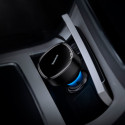 Baseus car charger Enjoyment Retractable 2w1 30W black with cable 2x USB-C