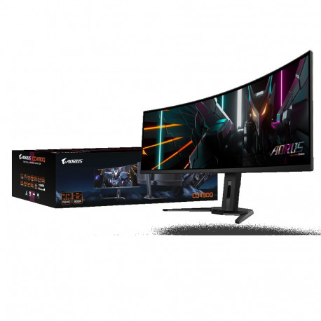 Gigabyte CO49DQ 49" OLED DQHD 32:9 144 Hz 3 ms 5120 x 1440 pikslit 250 cd/m² 2 x HDMI 2.1 must garan