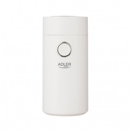 Adler | Coffee grinder | AD4446wg | 150 W | Coffee beans capacity 75 g | Lid safety switch | White