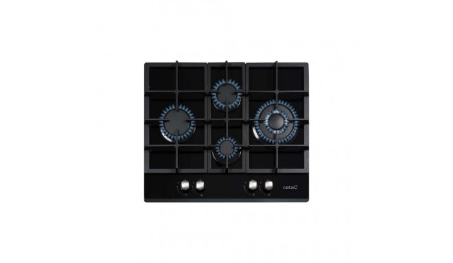 CATA | Hob | LCI 6031 B | Gas on glass | Number of burners/cooking zones 4 | Rotary knobs | Black