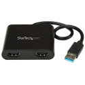 StarTech.com USB 3.0 to Dual HDMI Adapter - 1x 4K 30Hz &amp; 1x 1080p - External Video &amp;