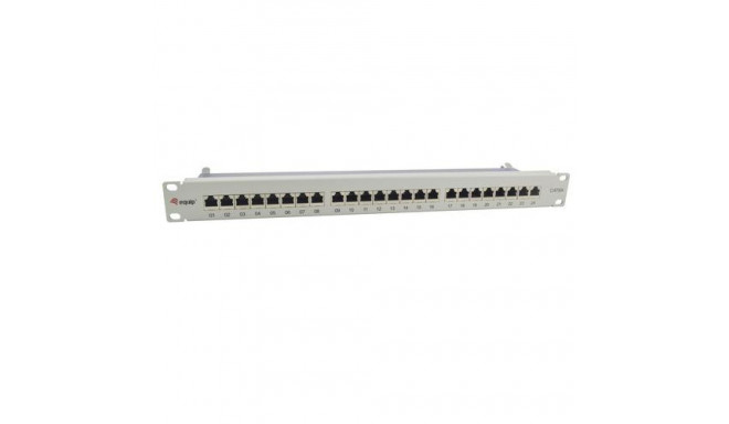 Equip 24-Port Cat.6A Shielded Patch Panel, Light Grey