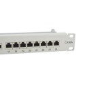 Equip 24-Port Cat.6A Shielded Patch Panel, Light Grey