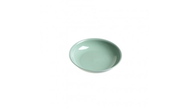 DEEP PLASTIC PLATE. GREEN