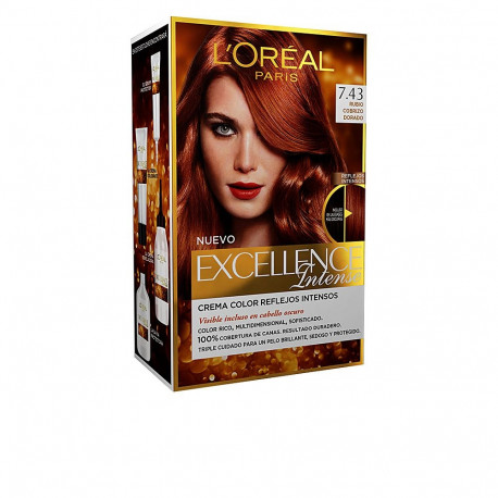 L'Oréal Paris juuksevärv Excellence Intense #7,43 1tk, kuldne vaskblond