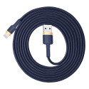 Baseus Cafule USB-A / Lightning 2.4A QC 3.0 cable 1 m - blue-gold