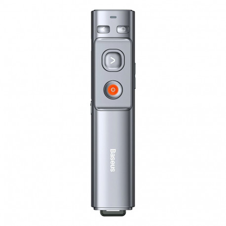 Baseus Orange Dot Wireless Laser Pointer for Presentations - Gray (Battery Not Included)