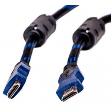 Cable HDMI - HDMI, 10m, 1.4 ver., Nylon, gold plated