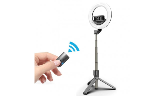 Mocco 4in1 Universal Selfie Stick with 3-Tone LED Lamp / Tripod Stand / Bluetooth Remote Control