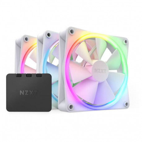 NZXT korpuse- ja toiteploki ventilaatorite kolmikpakk F120 RGB, valge